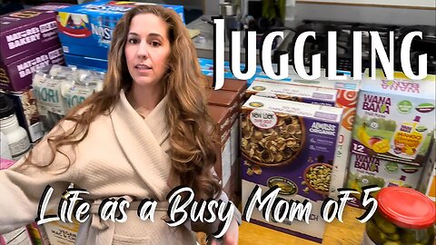 Life as a Busy Mom of 5: Grocery Haul, Family Happenings, Long Hair Curling Hack & More!