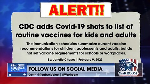 Stever Cortes / Steve Bannon discuss the CDC making the COVID-19 vax part of routine vax's for kids