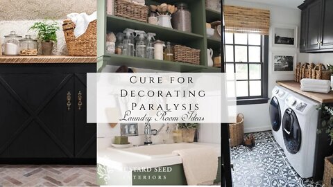 Cure For Decorating Paralysis (Laundry Room Ideas)