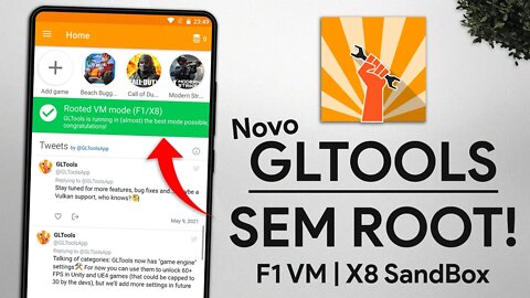 Como Usar o NOVO GLTOOLS SEM ROOT! | Gltools SEM ROOT Para Android | F1VM & X8 Sandbox