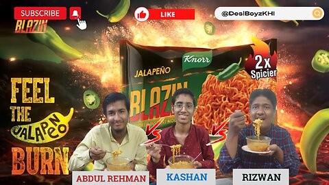 Noodles 2xSpicy Challenge | Knorr Blazin Jalapeño Challenge | @DesiBoyzKHI