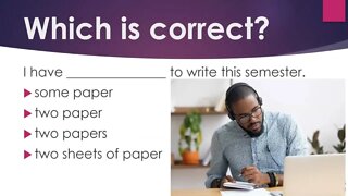 Say it Right in English: Paper vs. Papers