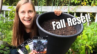Let's Reset the Container Garden for Fall!