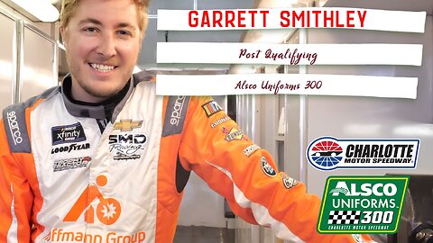 Garrett Smithley Post Qualifying Alsco Uniforms 300
