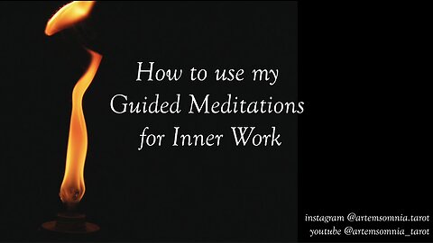 Guide to my Guided Meditations so far