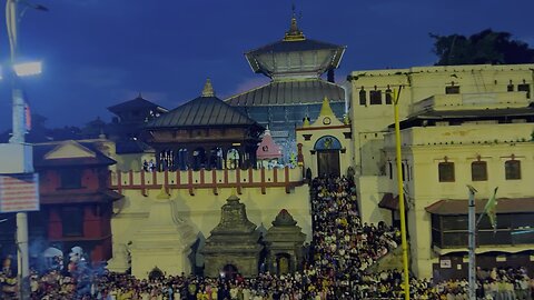 Pasupati Temple Night Cinematic View