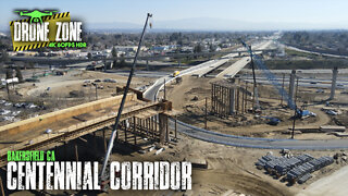 Bakersfield Centennial Corridor Project Drone Flyover UPDATE: 2/25/22 [4K 60FPS HDR]