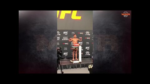 Rafael Dos Anjos weighs in as the backup at UFC 264