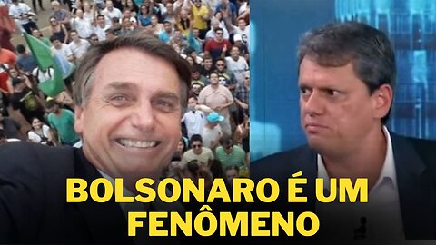 Tarcísio rasga elogios a Bolsonaro em entrevista ' ele é a única liderança da direita no Brasil"