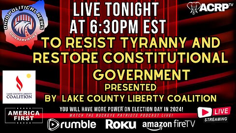 To Resist Tyranny and Restore Constitutional Government