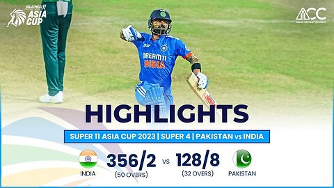 Super11 Asia Cup 2023 | Super 4 | Pakistan vs India | Full Match Highlights