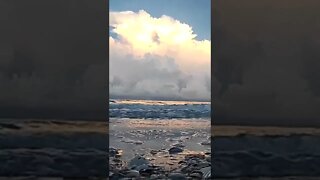 View while Metal Detecting Florida Beach Looking For Gold & Silver Treasure