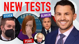 PSAKI Defends BIDEN Tests Launch and BLINKEN Flies to UKRAINE
