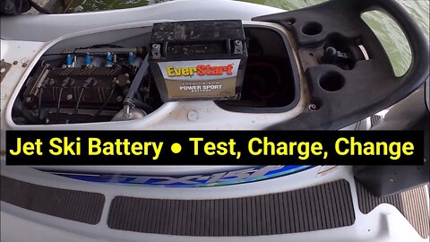 Jet Ski Battery ● Remove, Test, Charge, and Re-Install the Battery in your Personal Watercraft ✅