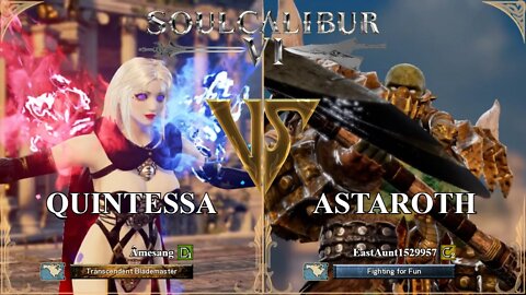 Quintessa (Âmesang) VS Astaroth (EastAunt1529957) (SoulCalibur™ VI: Online)