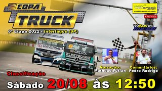 COPA TRUCK | Classificação | 6ª Etapa | Interlagos (SP) | Ao Vivo