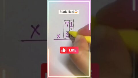 #mathtrick multiplication ❌ hack tricks for more 🔥#mathhack #geniushacks🤑#tricks💯