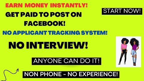 Start Now Get Paid To Post On Facebook Work From Home No Interview Non Phone No Experience