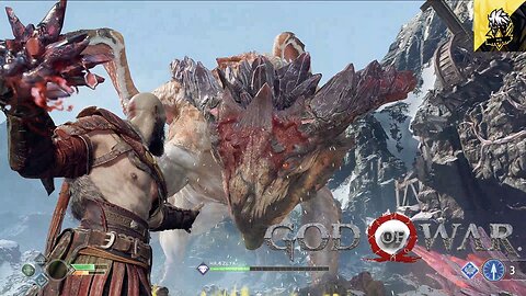 "Epic Battle of the Gods! Kratos and Atreus vs. the Mighty Giant Dragon | God of War 4"