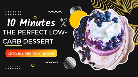 Deliciously Creamy Keto Blueberry Pudding Recipe | Low-Carb Dessert Heaven!