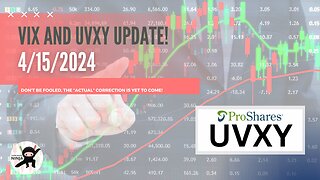 Candlestick Ninja's VIX & UVXY Update: Short-Term Bearish | April 15th 2024