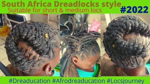 South Africa Dreadlocks style | After and Before retwist #Dreaducation #locstyles #locs #dreadlocks