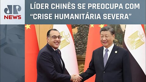 Xi Jinping recebe chanceler do Egito e pede cessar-fogo entre Israel e Hamas