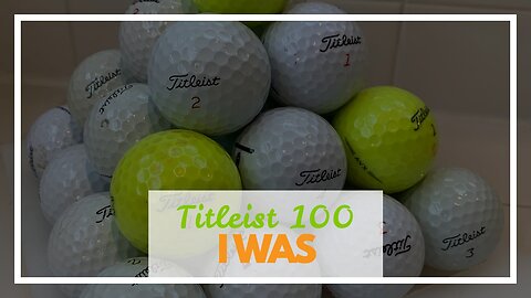 Titleist 100 PRO V1 4A Used Golf Balls