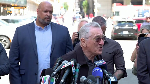 Unhinged clown & Trump hater De Niro calls Trump supporters in NY "gangsters," claims that Trump will end the elections, destroy NY, the country & eventually the world, and will never leave if elected.