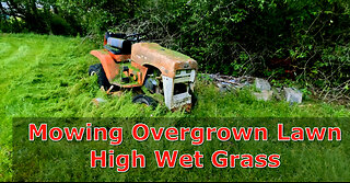 Mowing High Wet Grass Craftsman PYT 9000 Lawn Tractor #mower #lawncare #lawnmower