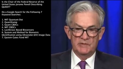 CBDCs | Is Jerome Powell Describing Quant CBDCs? | "If We Were to Pursue a CBDC. Identify Verified, So It Would Not Be An Anonymous Bearer Instrument." - Jerome Powell (Federal Reserve Chairman) - Full Version