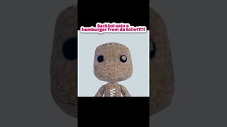 Sackboy eats a hamburger from the toilet! (Part 2) #littlebigplanet #playstation #videogame