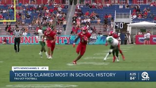 FAU student tickets claimed for UCF game most in school history