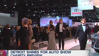 Detroit shines for auto show charity preview