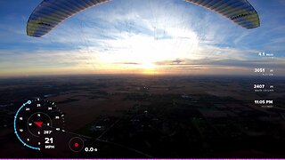 Paramotor engine failure during flight. Followed by a 3000ft. climb to watch the sunset.