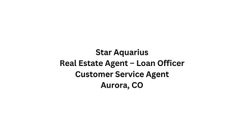 Star Aquarius - Resume/Bio -AI Version -