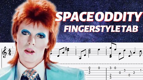 DAVID BOWIE - SPACE ODDITY Fingerstyle Tab - FREE Download