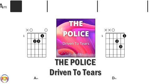 THE POLICE Driven To Tears GUITAR CHORDS & LYRICS