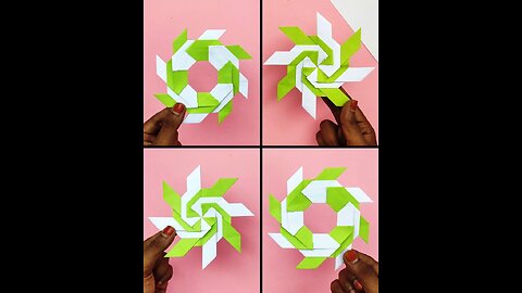 How to make transforming paper ninja star🥷🥷 DIY handmade paper crafts for school project