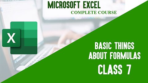 Microsoft Excel tutorials | Basic Formulas MS Excel - class 7 | MS Excel l Technical Buddy