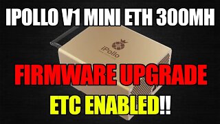 V1 MINI ETH Miner 300MH Can Now Mine ETC!!!!!! | Firmware Upgrade