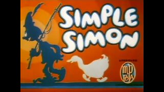 "Simple Simon" (1935 Original Colorized Cartoon)