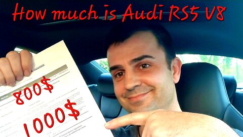 How much does it cost to own AUDI RS5 V8