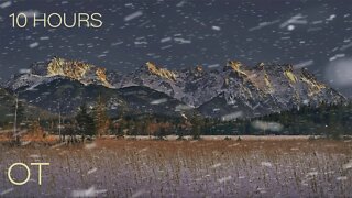 Blizzard at Barmsee| Howling wind and blowing snow for Relaxing| Studying| Sleeping| Winter Ambience