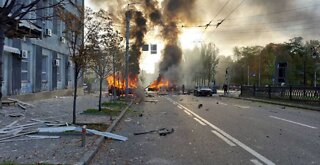 Ukrainian Cities Bombed in Response to Crimea Bridge Blast
