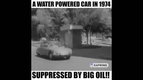 1974- Water powered car