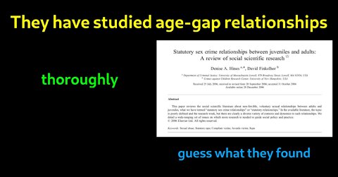 They have studied age-gap relationships. Thoroughly. Guess what they found.