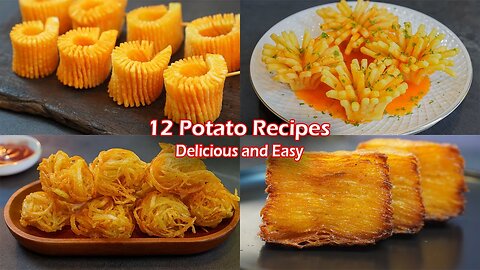 12 Amazing Potato Recipes!! Collections ! Delicious and Easy ! Potato Snack , French Fries