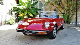 1974 Alfa Romeo Series II Spider 2000 Iniezione Convertible Rosso Red