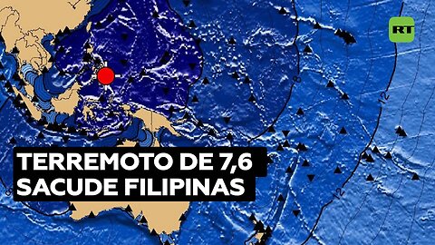 Un terremoto de magnitud 7,6 se produce cerca de las costas de Filipinas
